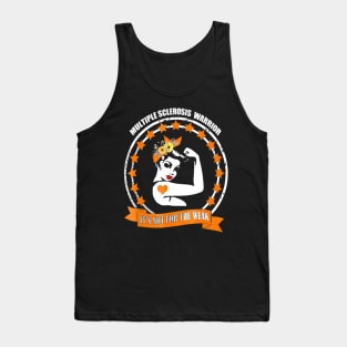 sclerosis multiple awareness warrior gift support fit Tank Top